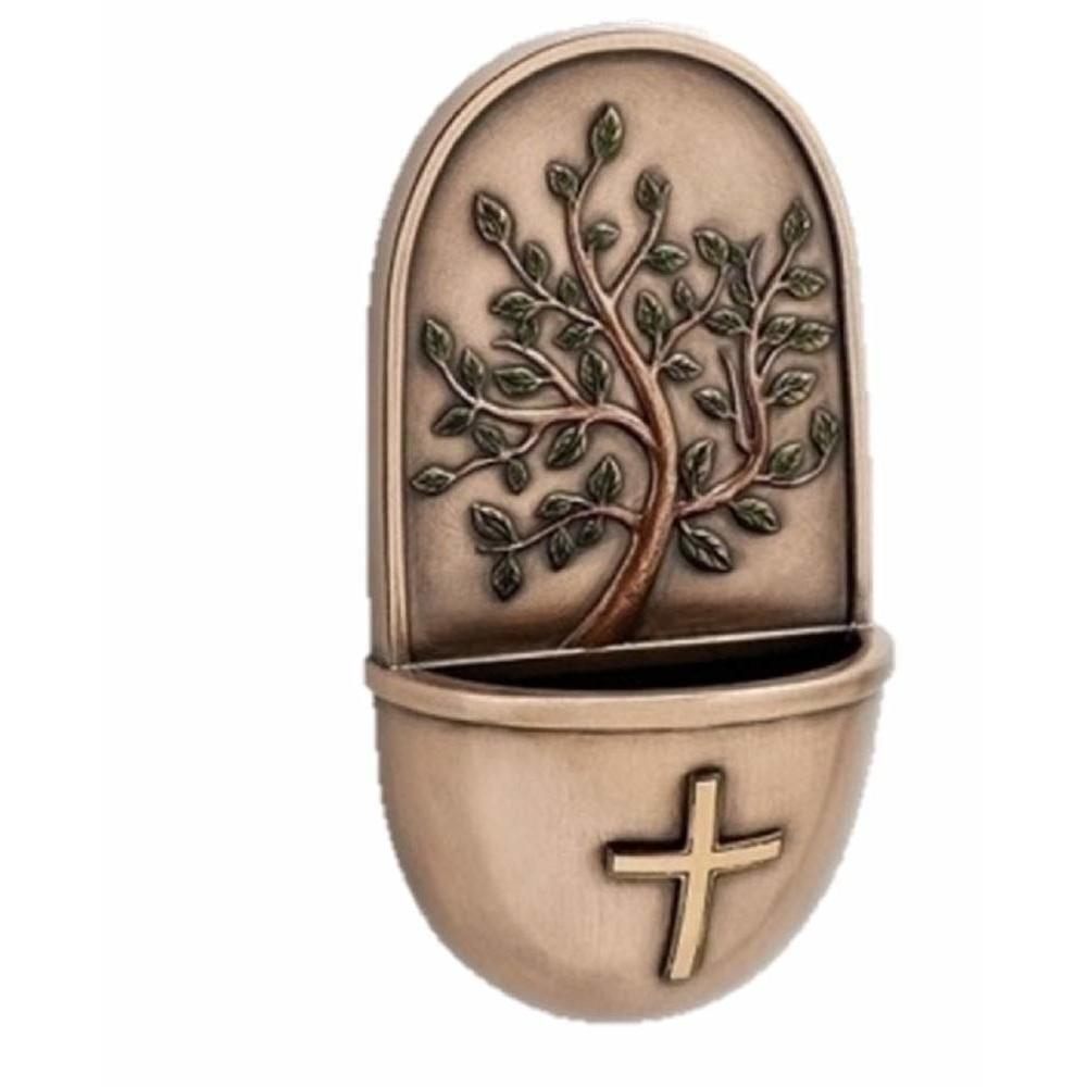 Inc. 6"h Holy Water Font Tree Of Life Bronze Wall Font🤚
